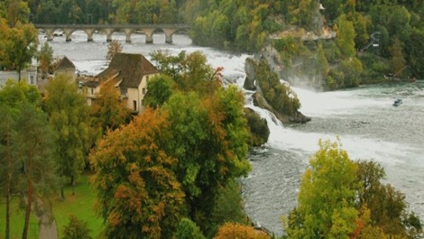 Las cataratas del Rhin en Suiza